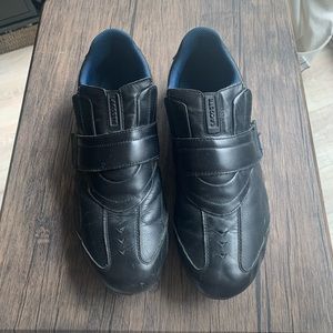 Lacoste black leather sneakers